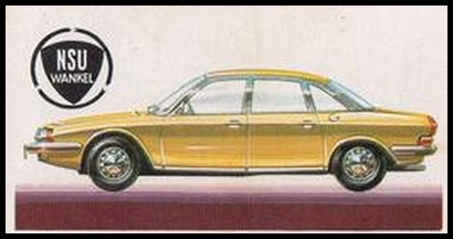 50 1968 NSU Wankel Ro 80 Front Wheel Drive, 1,990 c.c